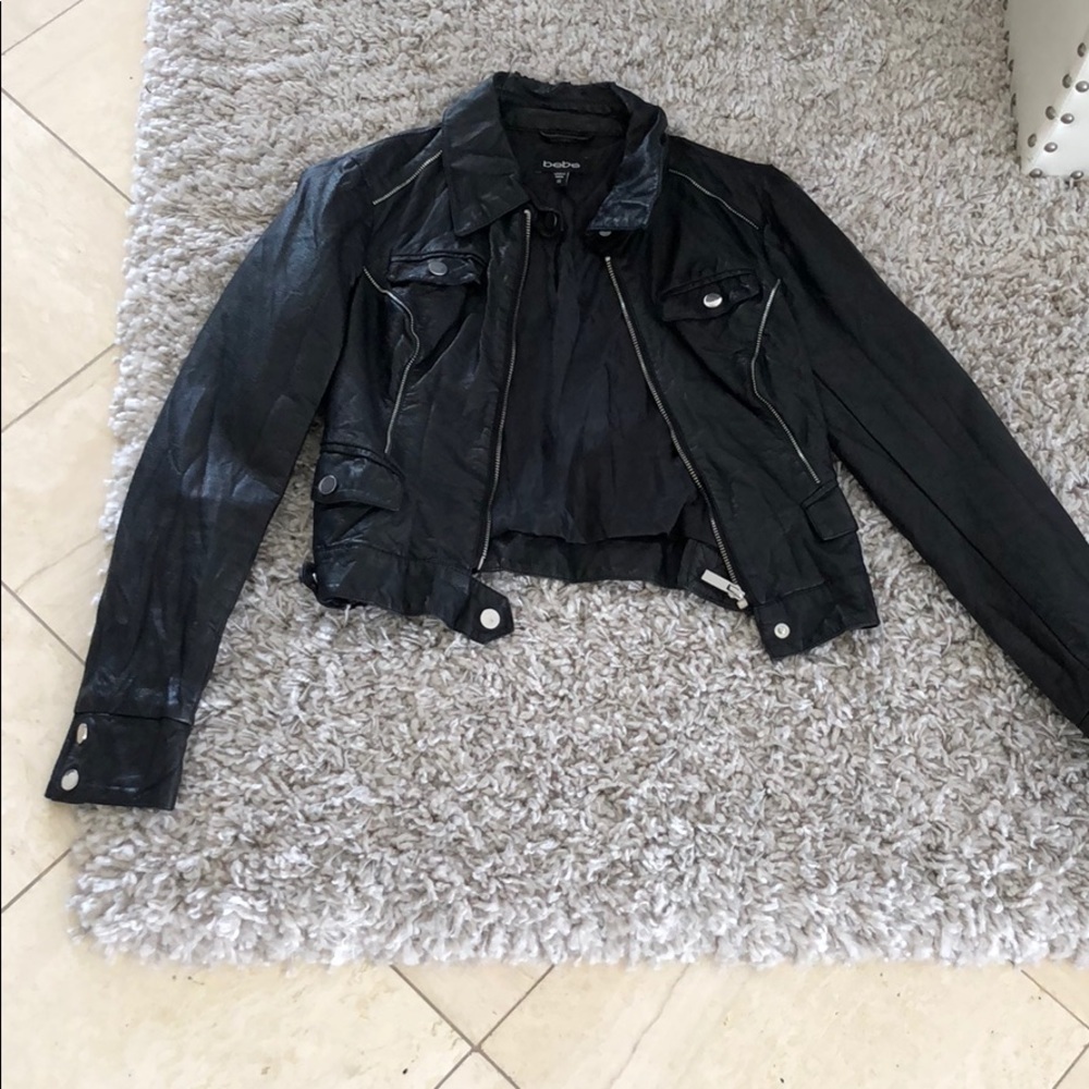 Bebe leather jacket